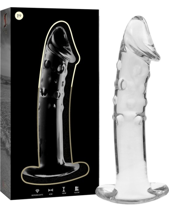 Nebula Series By Ibiza MODEL 19 DILDO BOROSILICATE GLASS 18.5 X 4 CM CLEAR