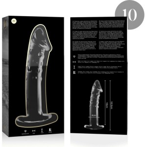 Nebula Series By Ibiza MODELIS 19 DILDO BOROSILIKĀTS STIKLS 18,5 X 4 CM DZIDRS