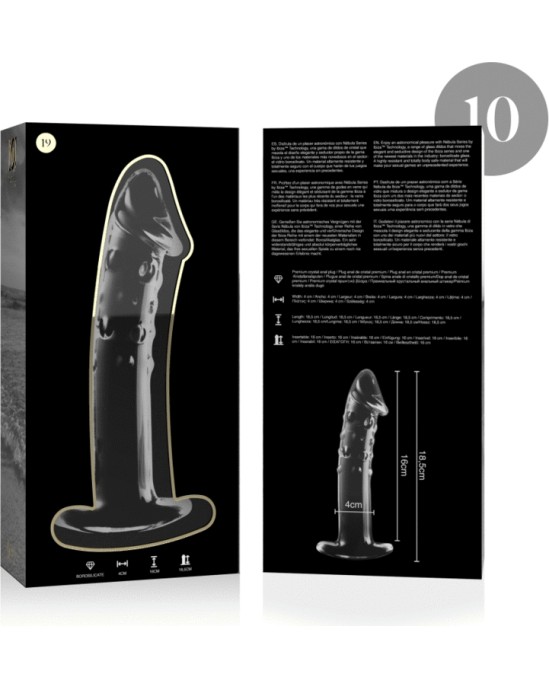 Nebula Series By Ibiza MODEL 19 DILDO BOROSILICATE GLASS 18.5 X 4 CM CLEAR