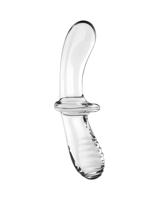 Satisfyer Crystal APMIERINĀTĀJS - DUBULTĀ KRISTĀLA DILDO caurspīdīgs