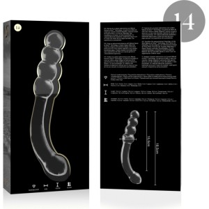 Nebula Series By Ibiza MODELIS 14 DILDO BOROSILIKĀTS STIKLS 18,5 X 3 CM DZIDRS