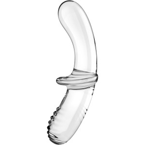 Satisfyer Crystal APMIERINĀTĀJS - DUBULTĀ KRISTĀLA DILDO caurspīdīgs