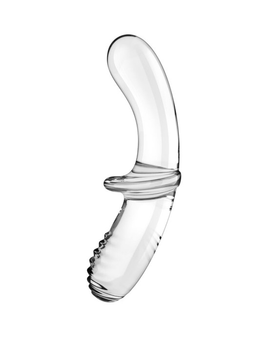 Satisfyer Crystal APMIERINĀTĀJS - DUBULTĀ KRISTĀLA DILDO caurspīdīgs