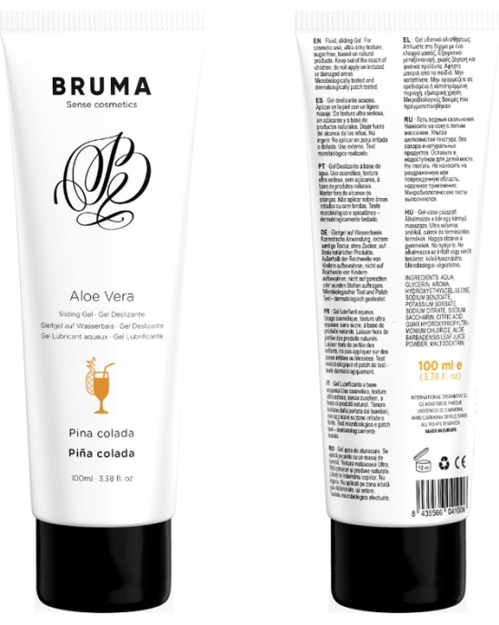 Bruma ALOE VERA SLIDING GEL PINA COLADA FLAVOR 100 ML