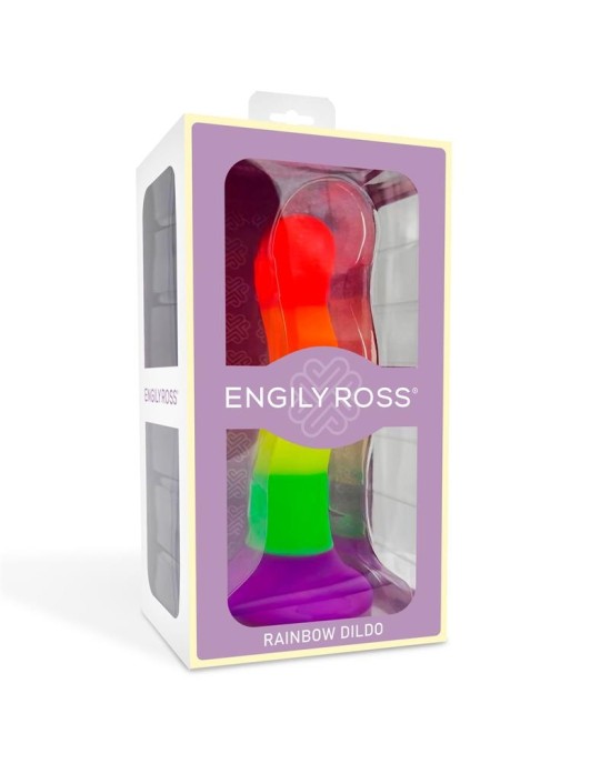 Dildox By Engily Ross Dildo Silicona L quida Color Arcoiris 18 cm