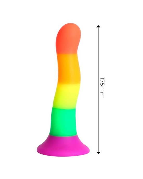 Dildox By Engily Ross Dildo Silicona L quida Color Arcoiris 18 cm