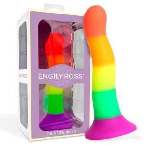 Dildox By Engily Ross Dildo Silicona L quida Color Arcoiris 18 cm