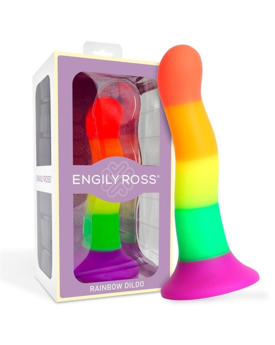 Dildox By Engily Ross Dildo Silicona L?quida Color Arcoiris 18 cm