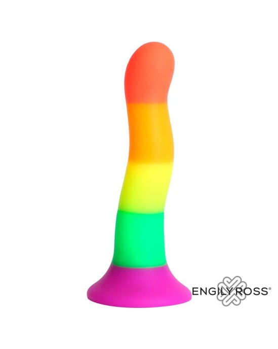 Dildox By Engily Ross Dildo Silicona L?quida Color Arcoiris 18 cm