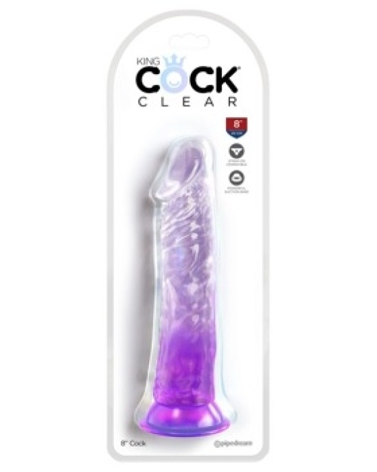 King Cock Clear Королевский член Фиолетовый 8 Фиолетовый