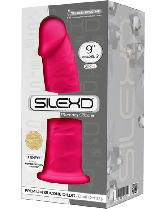 Silexd SILIKONA DILDO MODELIS 2 9 ROZĀ