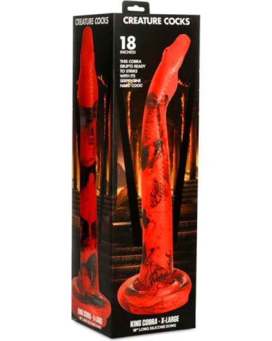 Xr - Creature Cocks KING COBRA XL SILIKONA DILDO 45'7 CM