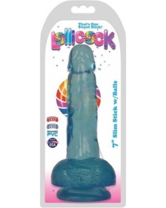 Xr - Lollicock DILDO AR sēkliniekiem SLIM STICK BERRY 1778 CM"