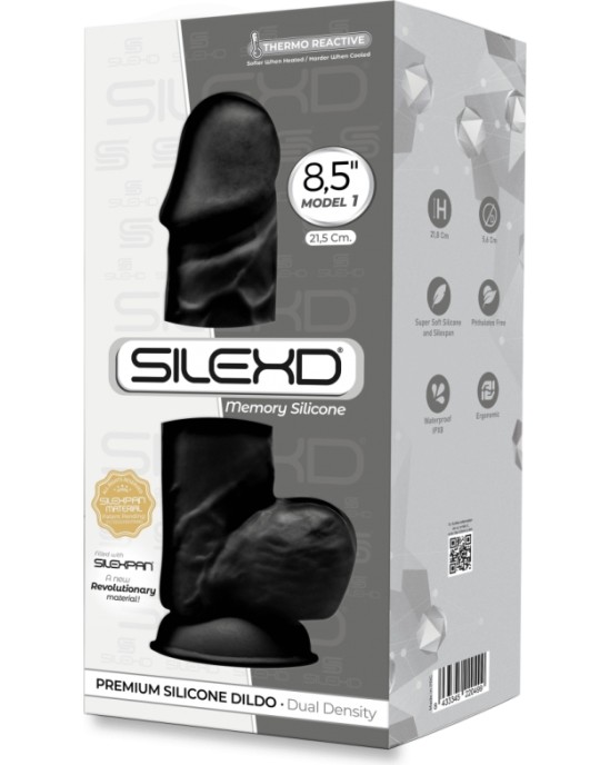 Silexd SILIKONA DILDO MODELIS 4 8'5 BLACK"