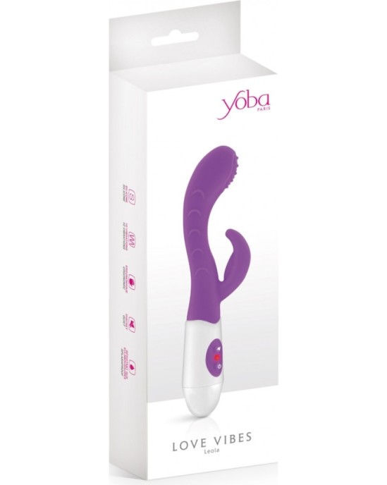 Yoba RABBIT LEOLA PURPLE SILICONE VIBRATOR