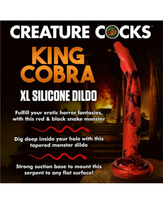 Xr - Creature Cocks KING COBRA XL SILIKONA DILDO 45'7 CM