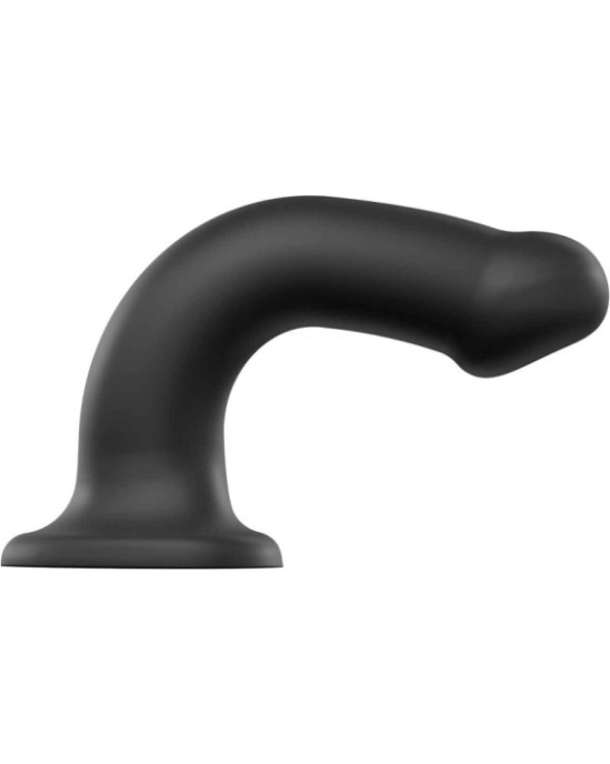 Strap-On-Me DILDO AR piesūcekni PIEMĒROTA IEKĀRTA DUAL BLĪVUMA FLEXIBLE BLACK L