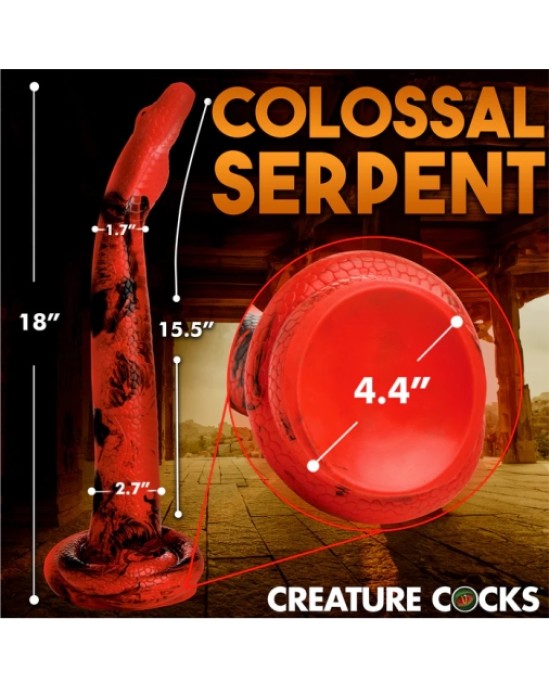 Xr - Creature Cocks KING COBRA XL SILIKONA DILDO 45'7 CM