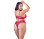 Cottelli Curves Bra and Red Briefs 3XL