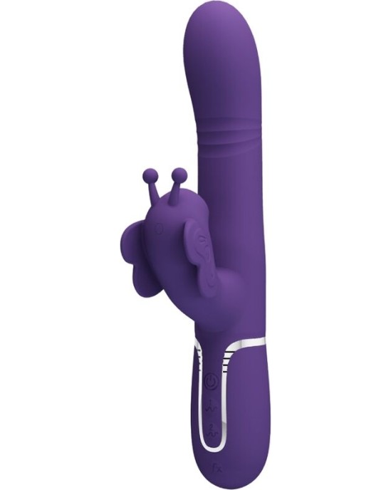 Pretty Love Flirtation PRETTY LOVE - MULTIFUNCTION RABBIT VIBRATOR 4 IN 1 BUTTERFLY PURPLE