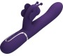 Pretty Love Flirtation PRETTY LOVE — DAUDZFUNKCIJAS ZAŠU VIBRATORS 4 IN 1 BUTTERFLY Purpurs