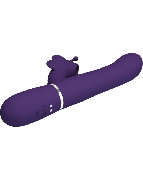 Pretty Love Flirtation PRETTY LOVE - MULTIFUNCTION RABBIT VIBRATOR 4 IN 1 BUTTERFLY PURPLE