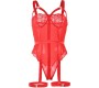 Subblime Teddies SUBBLIME - TEDDY WITH GARTER STRAP DETAIL CHEST RED L/XL