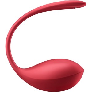 Satisfyer Spīdīga ziedlapiņa ar Connect APP Red