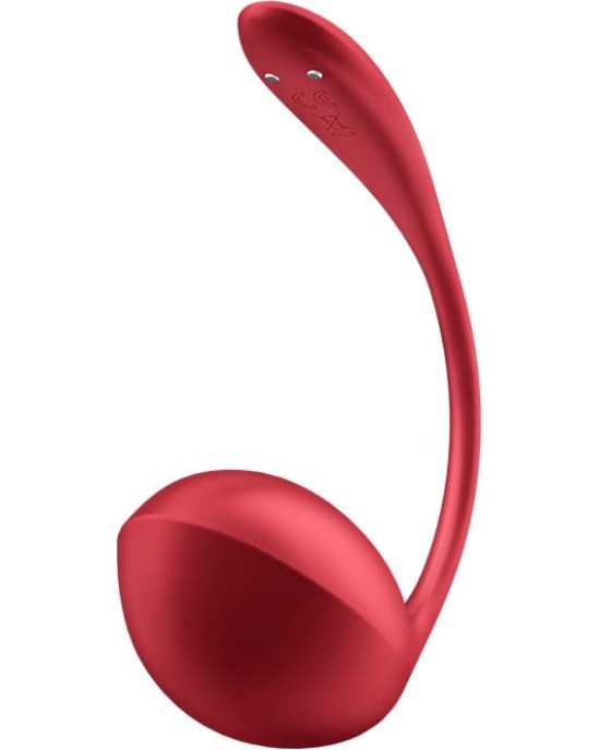 Satisfyer Spīdīga ziedlapiņa ar Connect APP Red