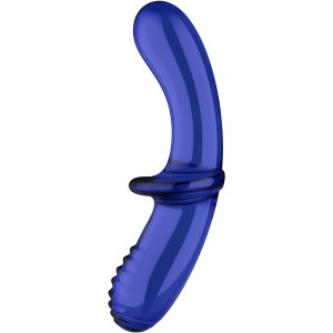 Satisfyer Crystal APMIERINĀTĀJS - DUBULTĀ KRISTĀLA DILDO ZILS