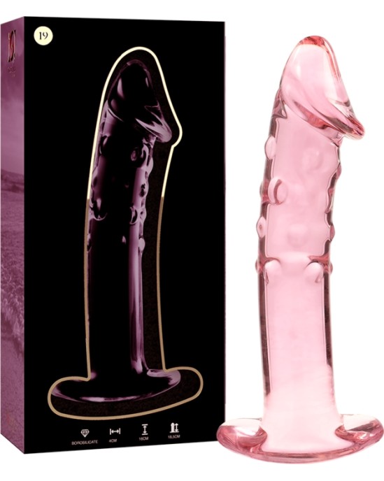 Nebula Series By Ibiza MODELIS 19 DILDO BOROSILIKĀTS STIKLS 18,5 X 4 CM ROZĀ