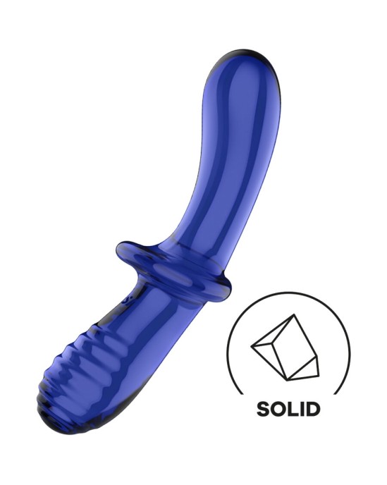 Satisfyer Crystal SATISFYER - DOUBLE CRYSTAL DILDO BLUE