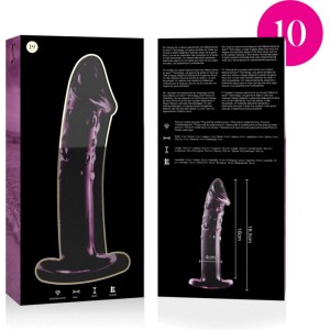 Nebula Series By Ibiza MODELIS 19 DILDO BOROSILIKĀTS STIKLS 18,5 X 4 CM ROZĀ