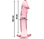 Nebula Series By Ibiza MODEL 19 DILDO BOROSILICATE GLASS 18.5 X 4 CM PINK