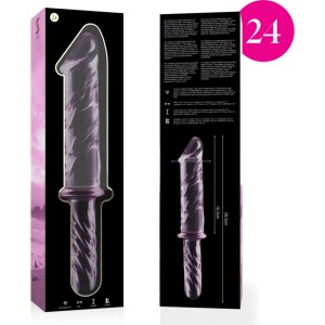 Nebula Series By Ibiza MODELIS 24 DILDO BOROSILIKĀTS STIKLS 28,5 X 5 CM ROZĀ