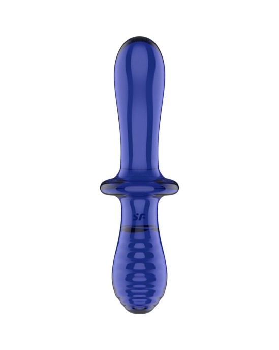 Satisfyer Crystal SATISFYER - DOUBLE CRYSTAL DILDO BLUE