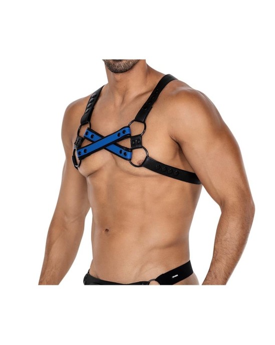 Cut4Men H4RNESS06 Chest Harness 4WAY Radiant Blue One Size