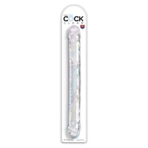 King Cock Clear KC 18in. Double Dildo Clear