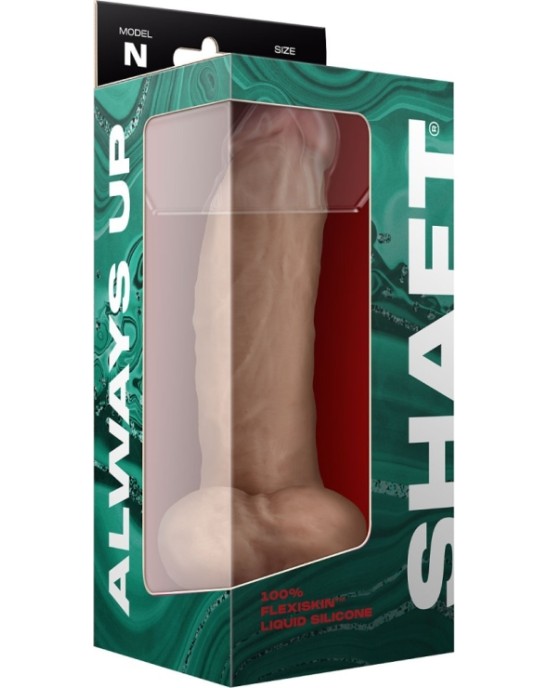 Shaft MODEL N 9.5 LIQUIDE SILICONE DONG W/BALLS - PINE