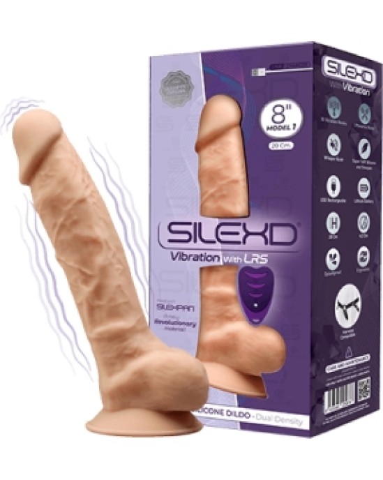 Silexd USB SILIKONA VIBRATORA MODELIS 1 8 FLESH + LRS CONTROL"