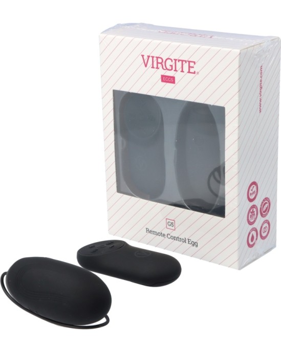 Virgite - Eggs VIBRATOR EGG G5 UZLĀDĒJAMS MELNS