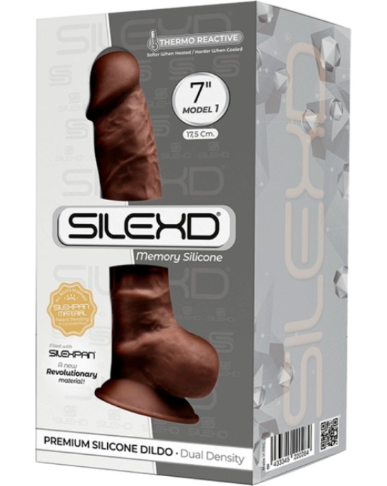 Silexd SILIKONA DILDO MODELIS 1 7 BRŪNS"