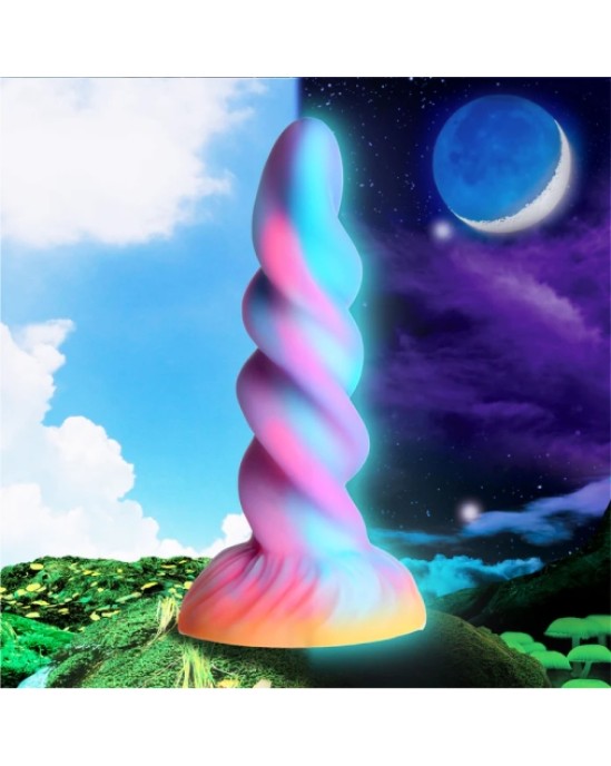 Xr - Creature Cocks MOON RIDER UNICORN PHOSFORESCENT SILIKONA DILDO