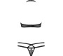 Obsessive 838-SET SET BLACK - 36-38 S/M