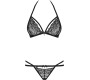 Obsessive 838-SET SET BLACK - 36-38 S/M