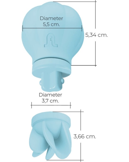 Adrien Lastic GLĪSTA KLITORISA STIMULĀTORS ZILS