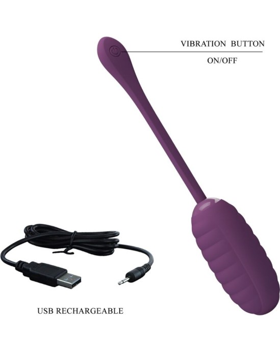 Pretty Love Smart PRETTY LOVE - CASPER PURPLE RECHARGEABLE VIBRATING EGG