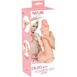 Nature Skin NS dildo ar kustīgu ādu 25