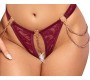 Abierta Fina Open Top & Thong red S