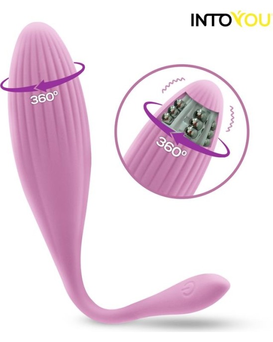 Intoyou App Series Vibrating Egg with Rotating Beads and APP USB